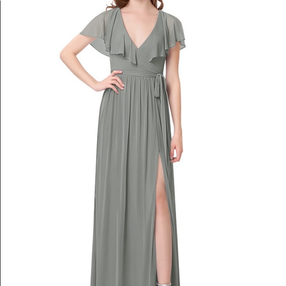 Grey Azazie “Jael” Bridesmaid Dress